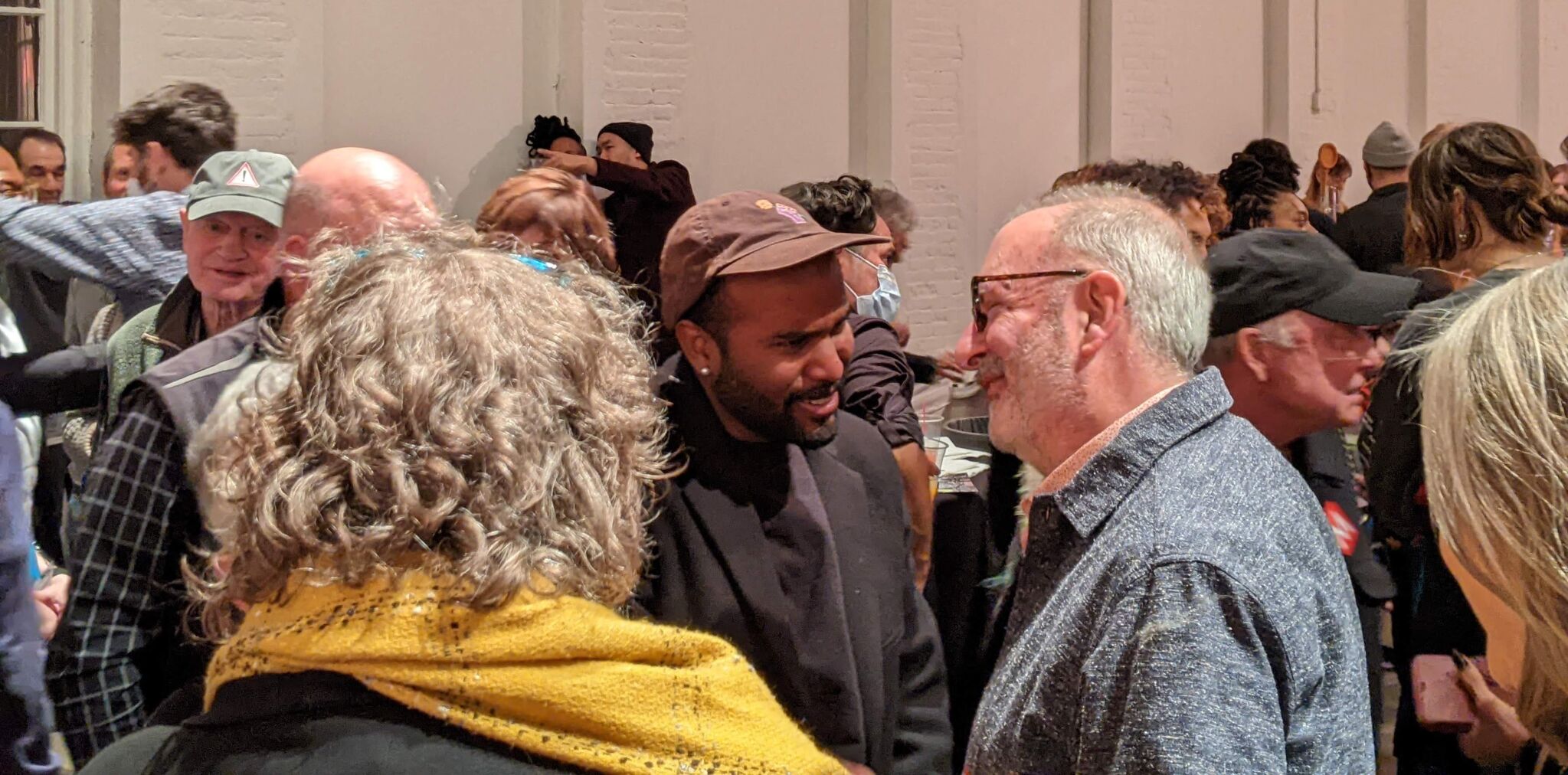EJ Hill talks with fans
